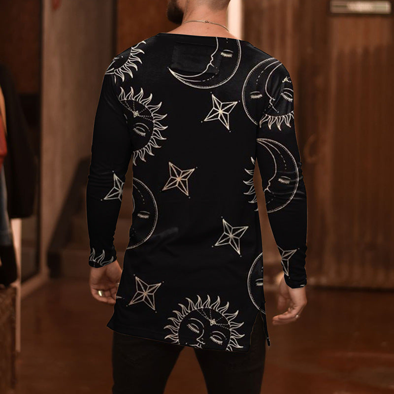 Long-sleeved T-shirt Xingyue Printed Men's Top