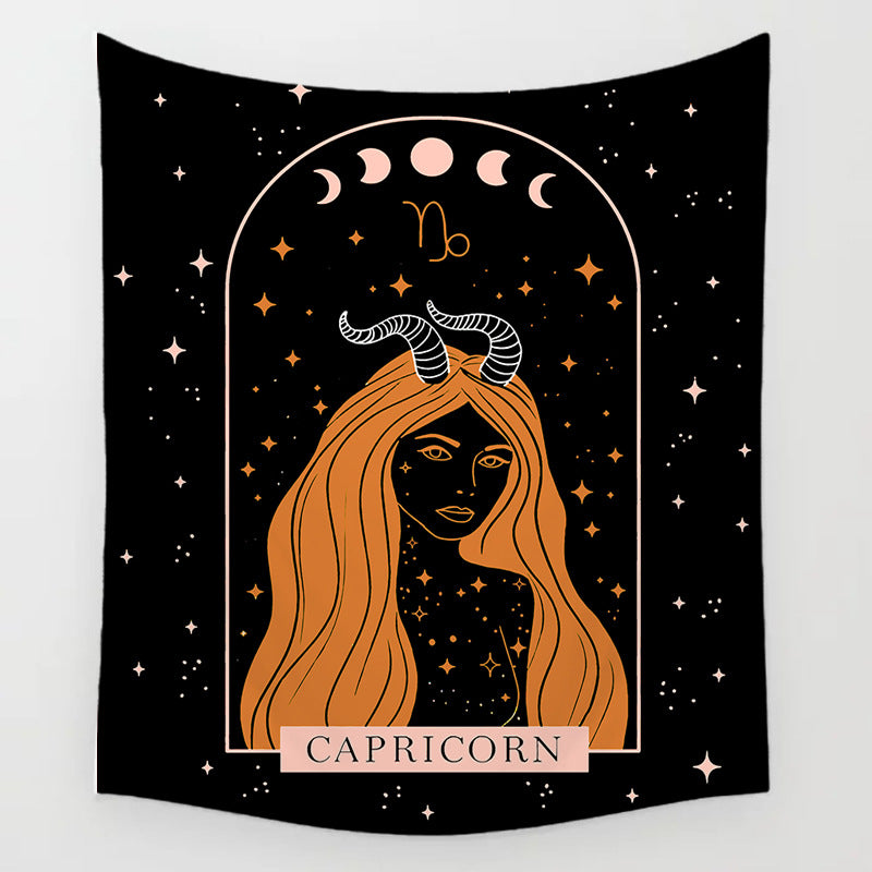 The Background Of The Sun Moon And Stars Decorates The Room Tapestry