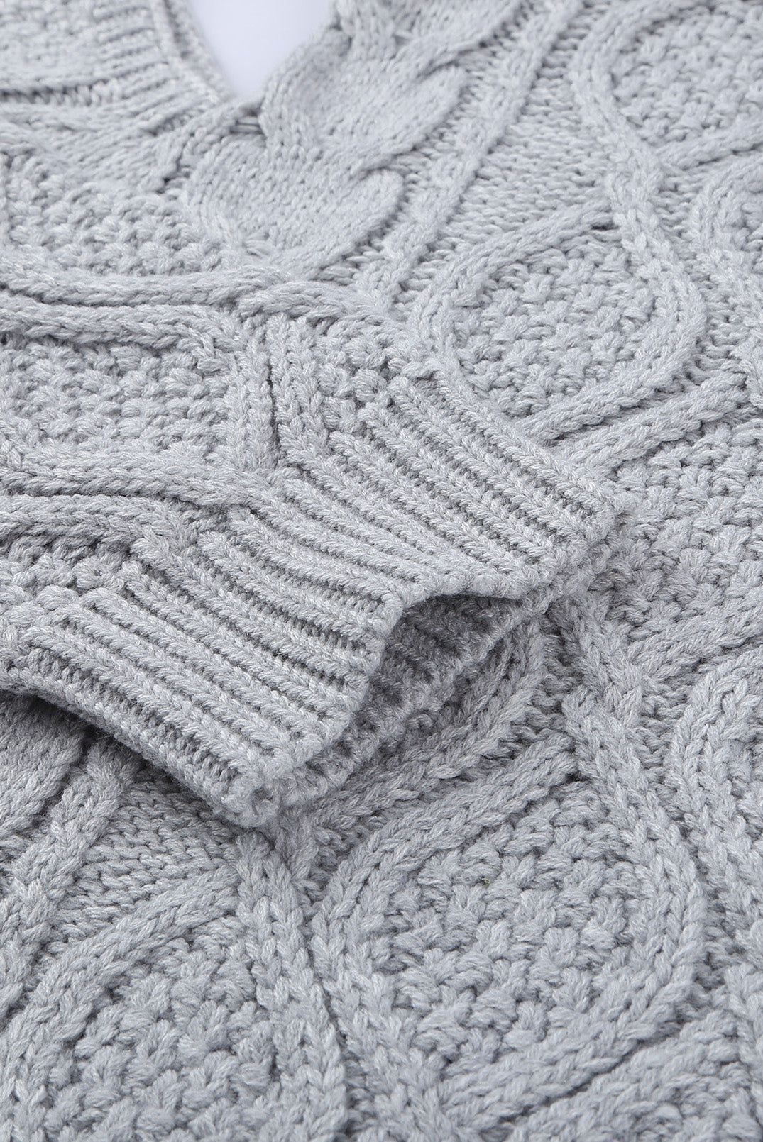 Turtleneck Cold Shoulder Textured Sweater