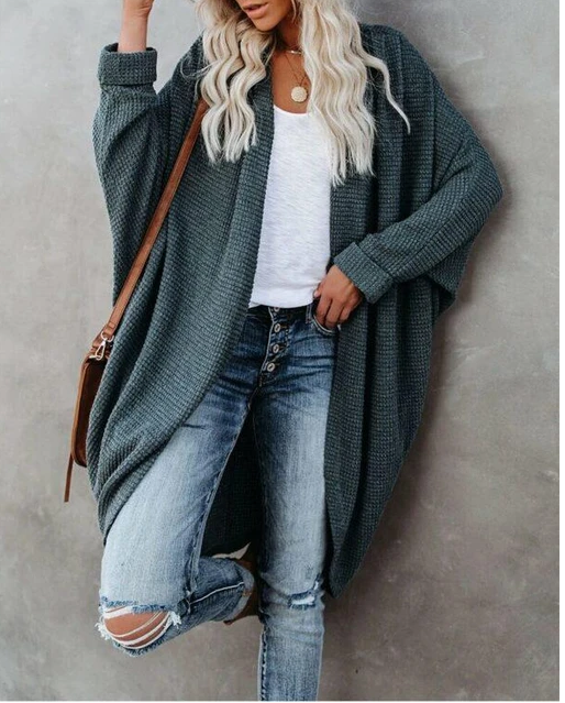 New loose knit cardigan with large pockets