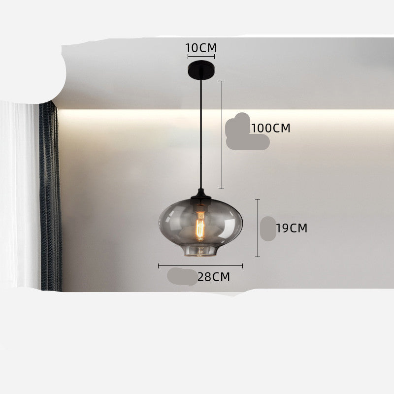 Nordic Creative Glass Chandelier Cafe