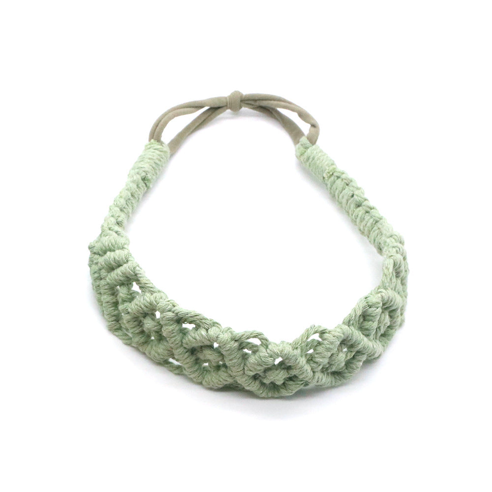 New Boho Hand Braided Cotton Rope Headband