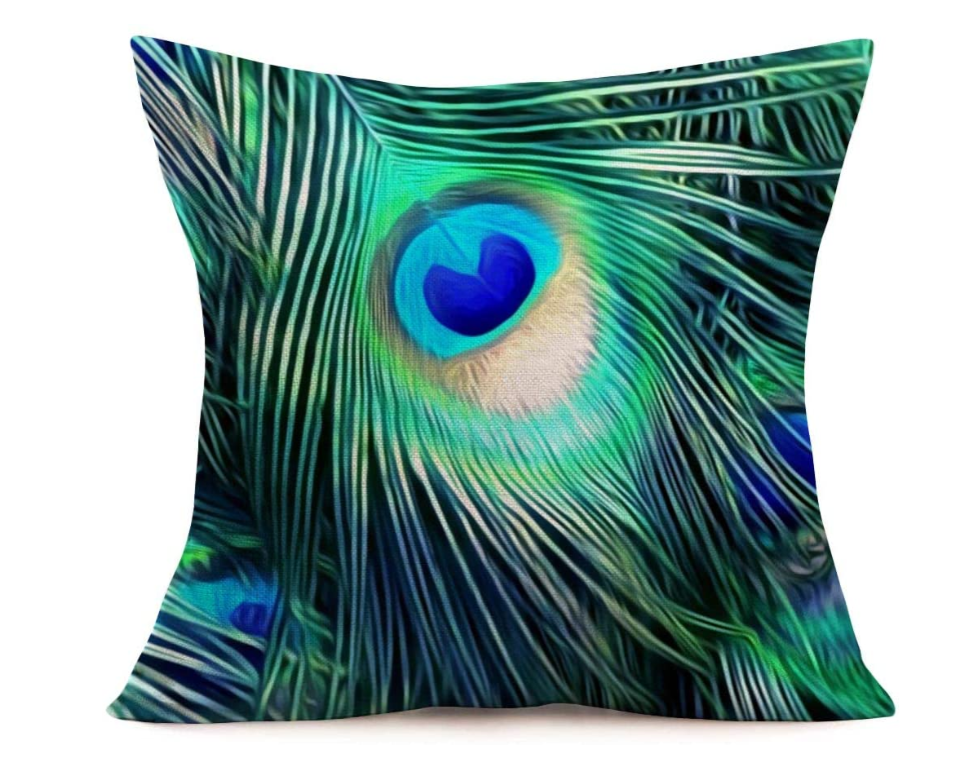 Peacock Printed Sofa Cushion Cover Amazon