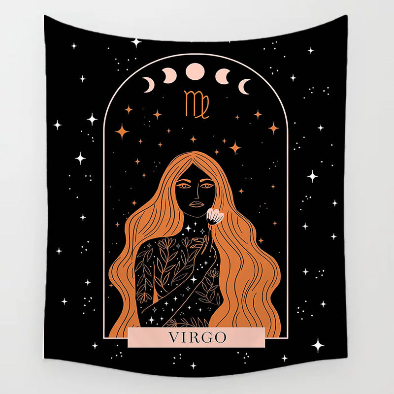 The Background Of The Sun Moon And Stars Decorates The Room Tapestry