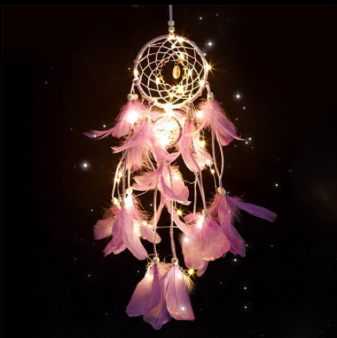 Indian Dreamcatcher Creative Gift Ornaments Girl Heart Dreamcatcher Pendant Birthday Gift Handmade Wind Chimes