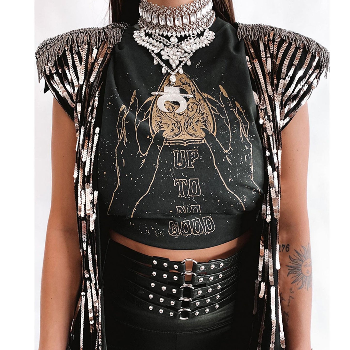 Dropped Short Sleeve Side Slit T-Shirt Summer Loose Top