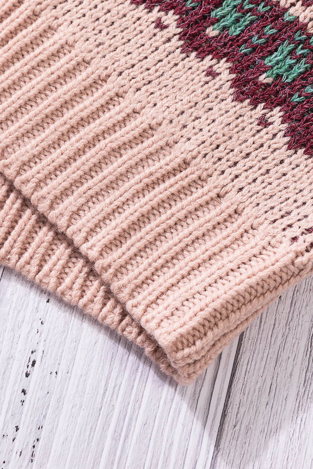 Multicolor Tribal Pattern V Neck Button Front Cardigan