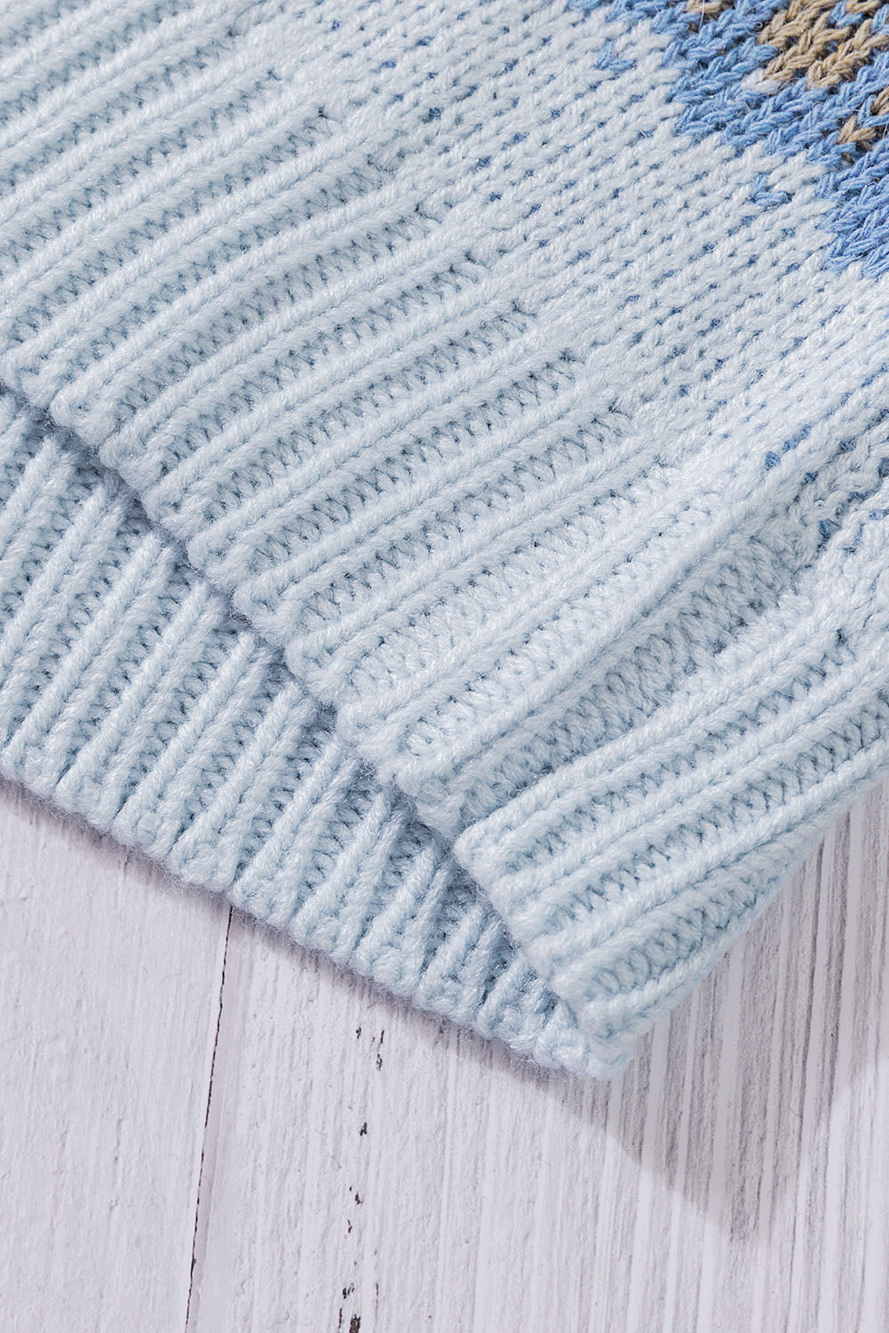 Multicolor Tribal Pattern V Neck Button Front Cardigan