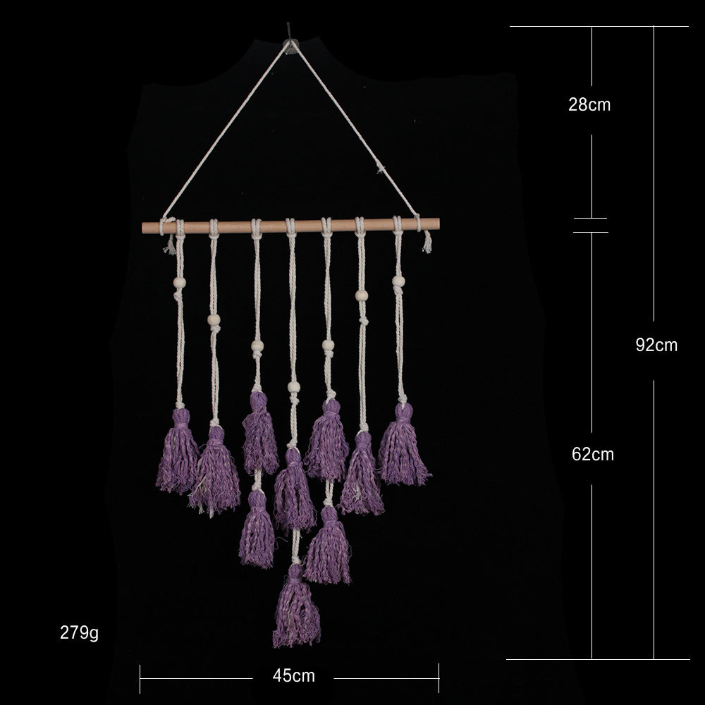 Nordic style woven photo wall woven tapestry