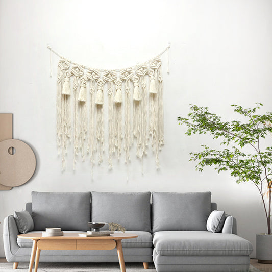 Hand Woven Tapestry Tassel Wall Hanging Boho