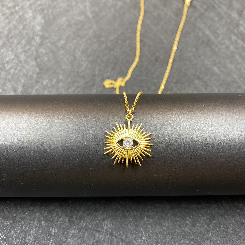 Boho Evil Bllue Eye Necklace For Women Men Snake All-seeing