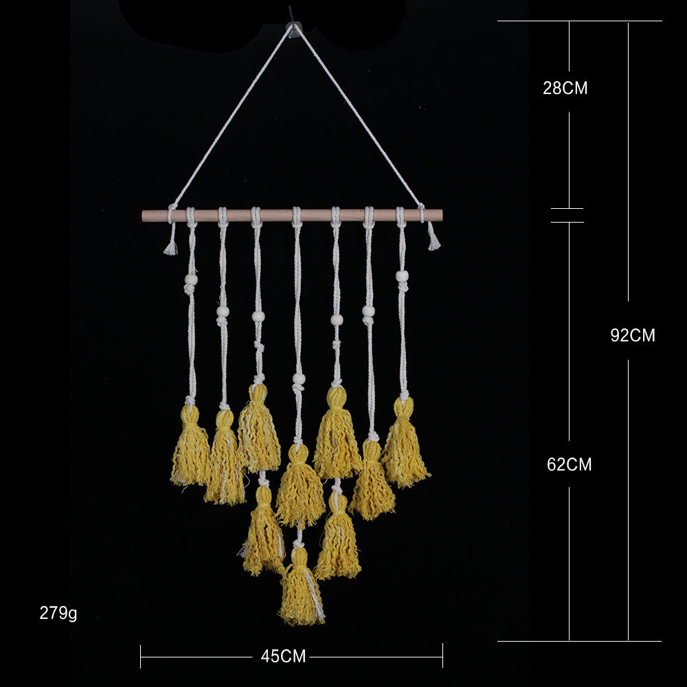 Nordic style woven photo wall woven tapestry