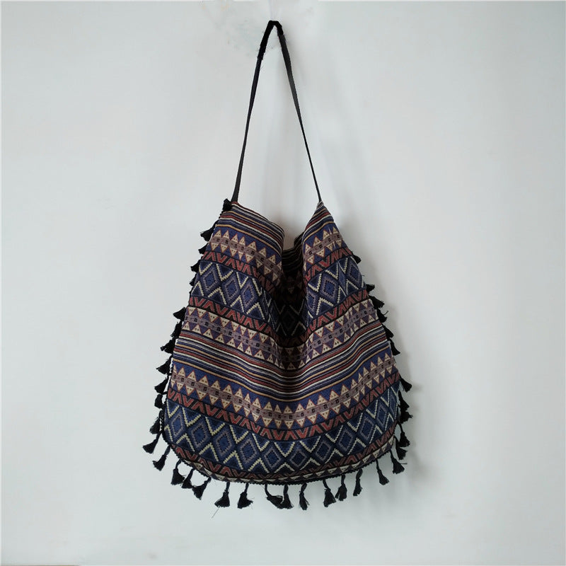 Ethnic style shoulder bag handbag