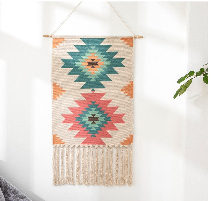 Nordic tapestry decoration hand-woven cotton