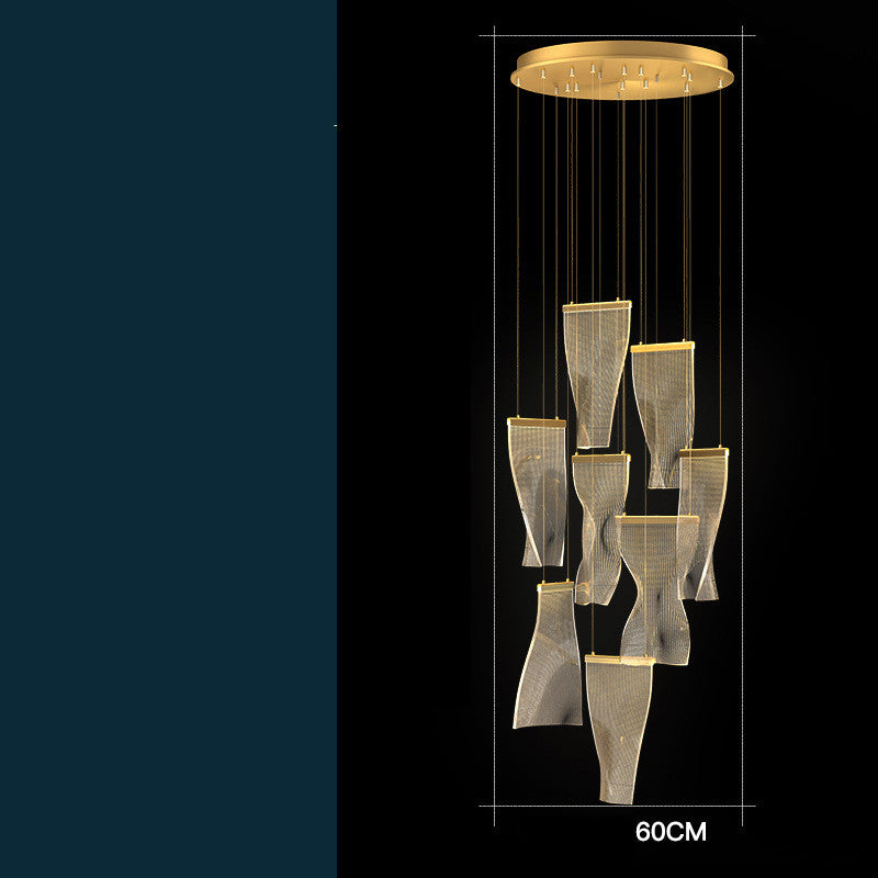 Duplex Building Chandelier Simple Modern Nordic Light Luxury