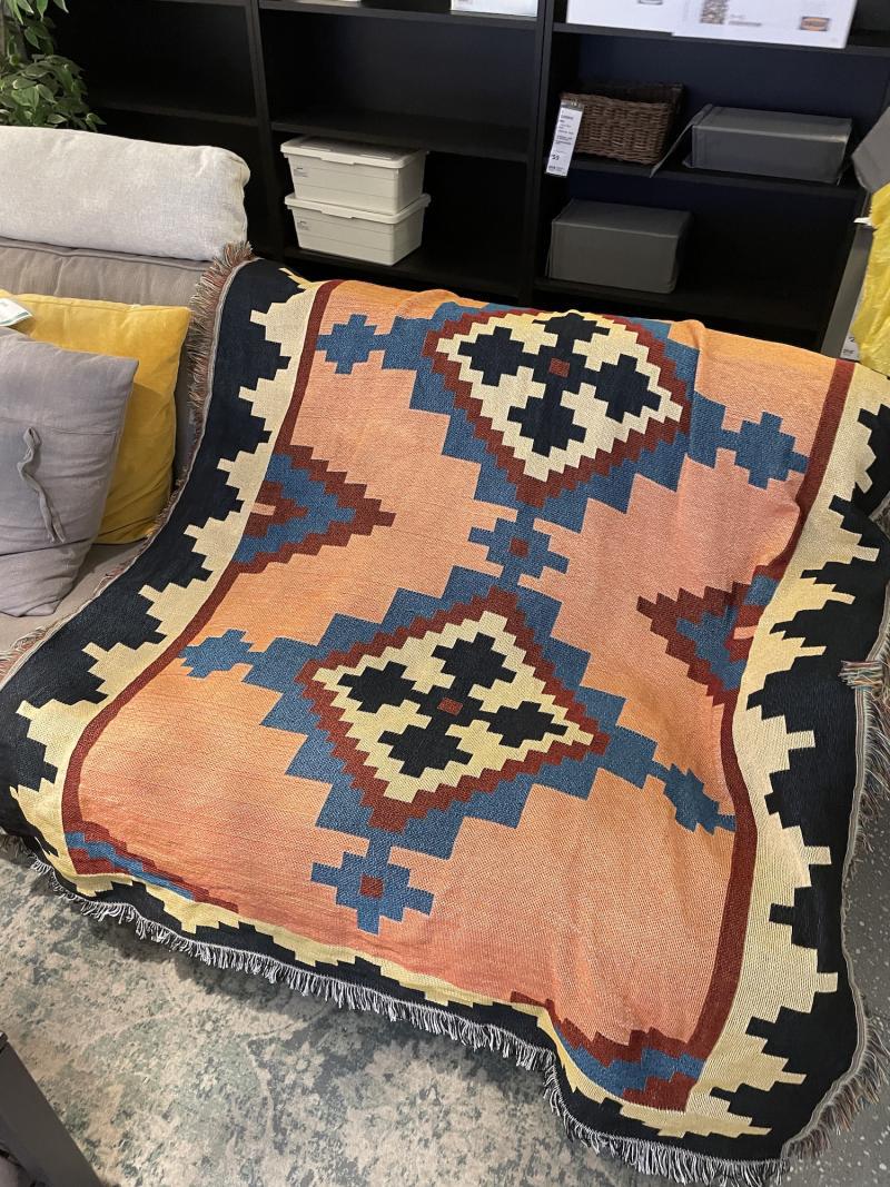 Kashgar Style Bohemian Blanket Ethnic Style Fabric Blanket