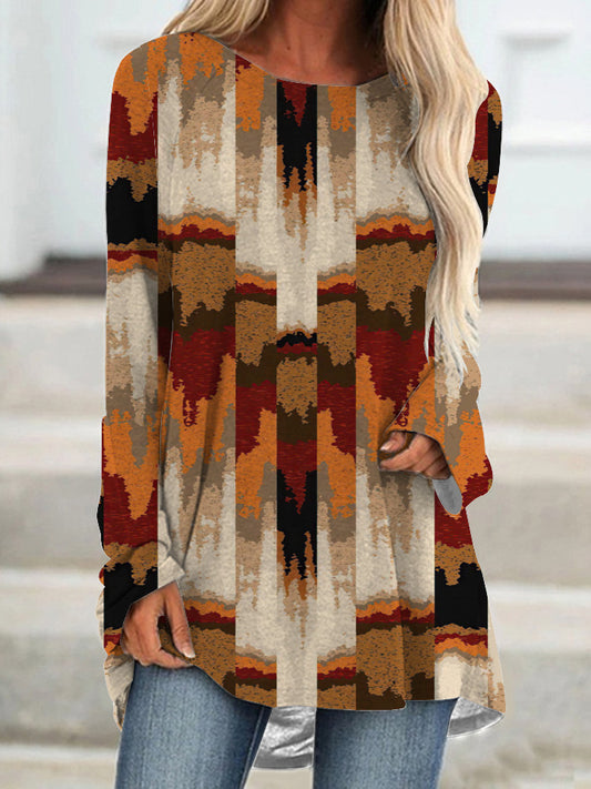 Spring Leisure Loose Pullover Long Sleeves