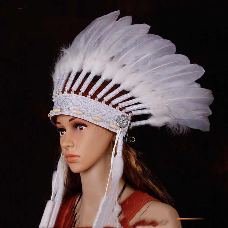Show Feather Headdress Indian Savage Headdress