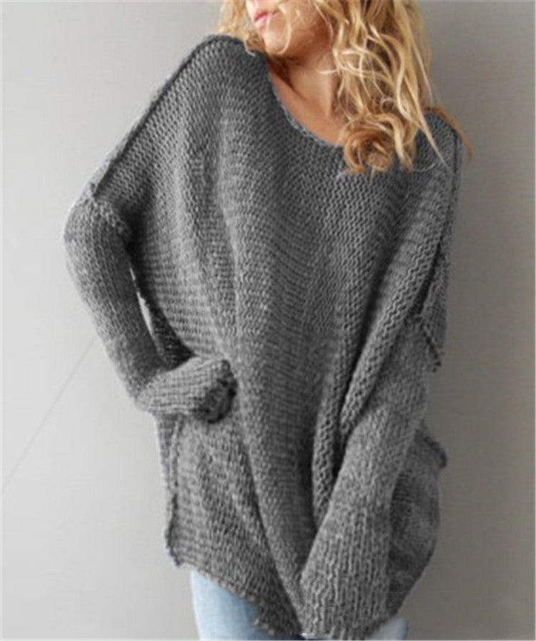 Autumn And Winter Wool New Sweater Bottoming Round Neck Sweater