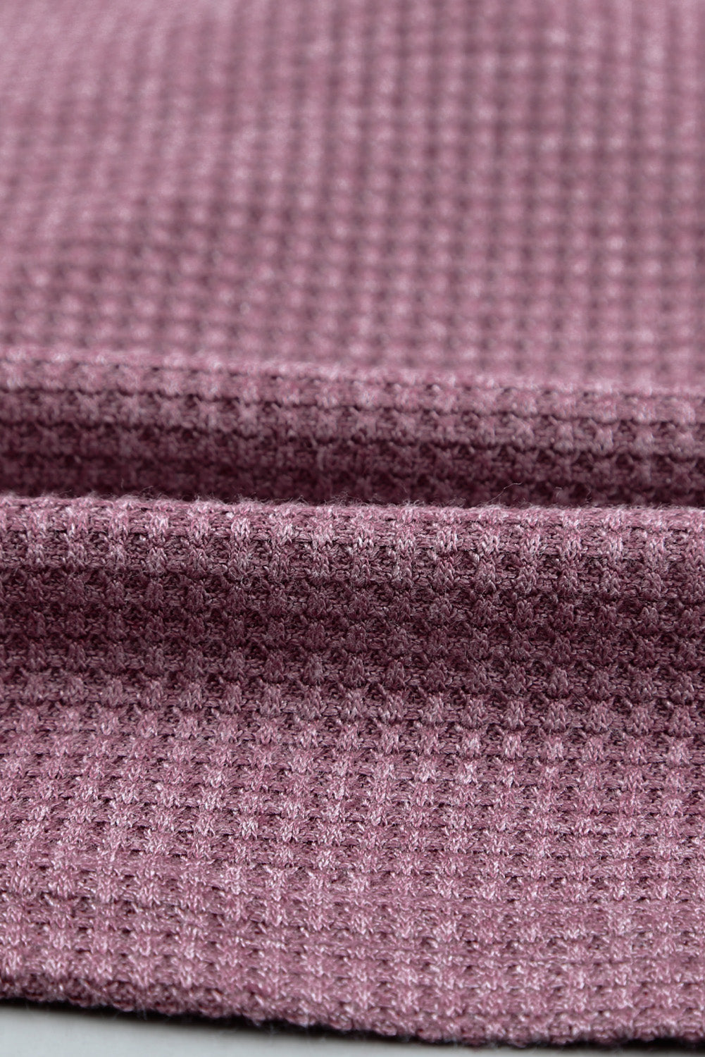 Twist Knot Long Sleeve Waffle Knit Crop Top