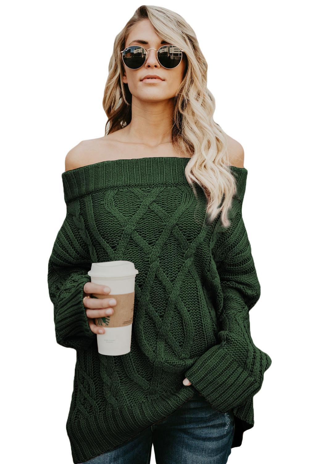 Off The Shoulder Winter Sweater