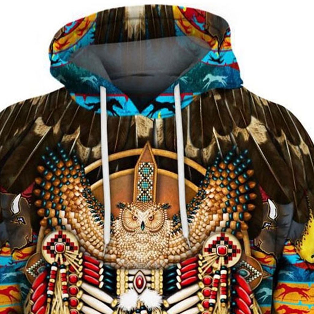 Indian Style Hoodie Digital Printing European And American Men's Sweater