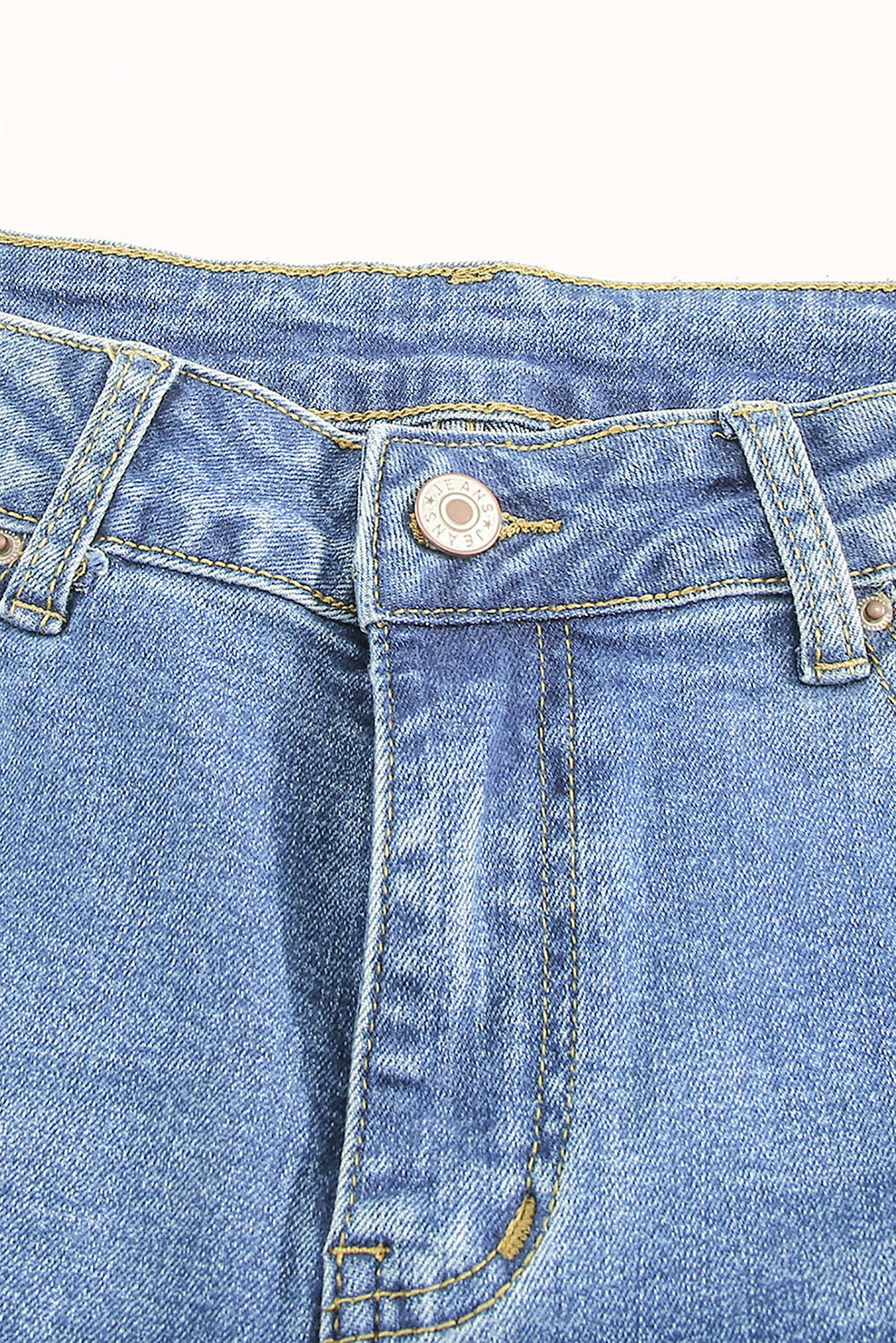 Dark Wash Mid Rise Flare Jeans