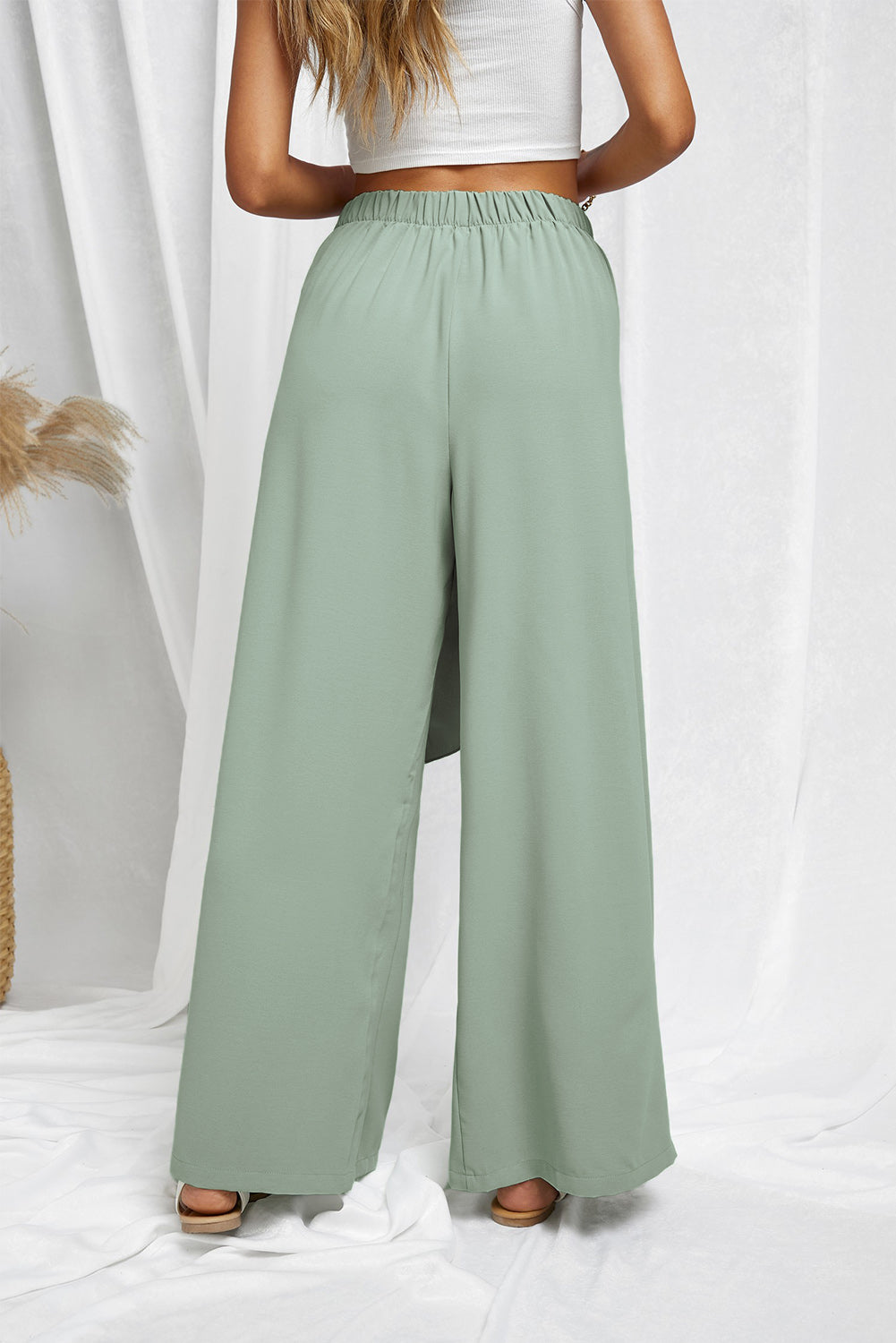 Tie Knot Wide Leg Pants