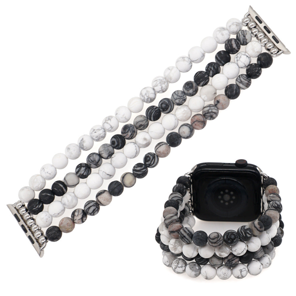 Boho Semi-Precious Stone Statement Beaded Strap