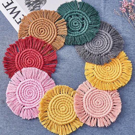 Nordic Hand-woven Cotton Decoration Coaster