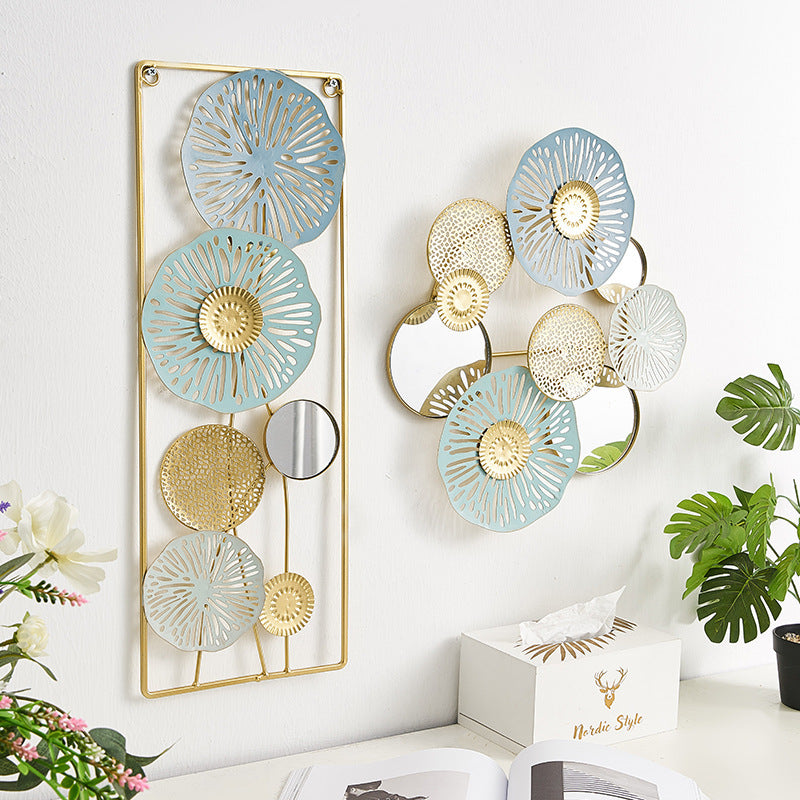 Nordic wrought iron metal pendant