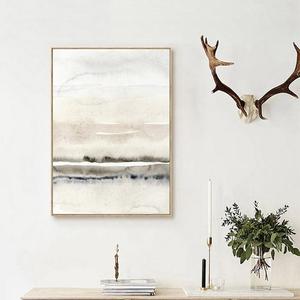 New Nordic Modern Minimalist Style Watercolor Canvas
