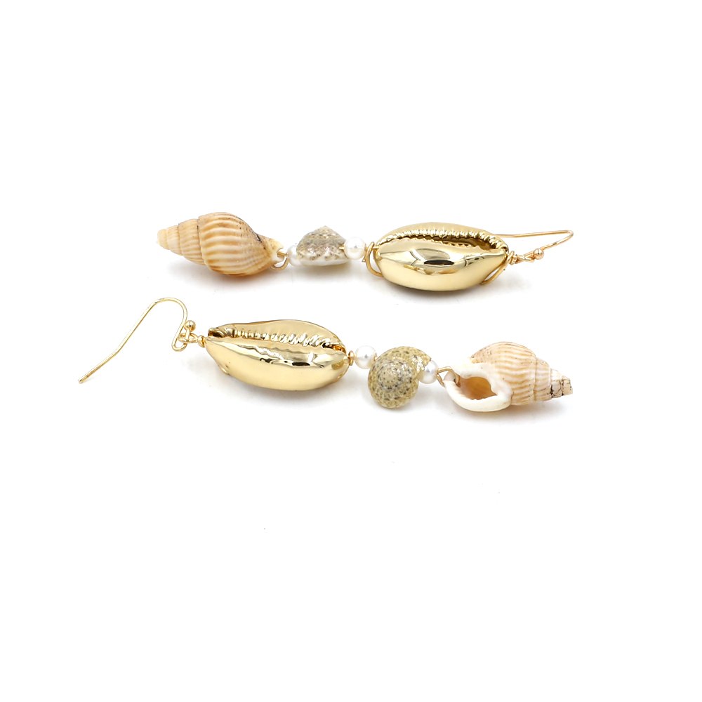 Vodeshanliwen New Boho Shell Drop Dangle Earrings For Women Jewelry 2021 Fashion Vintage Statement Earrings Party Gifts