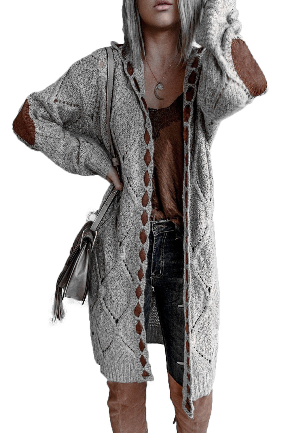 Color Block Sweater Long Sleeve Cardigan Sweater