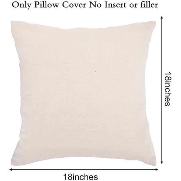 Feather Printed Linen Pillowcase