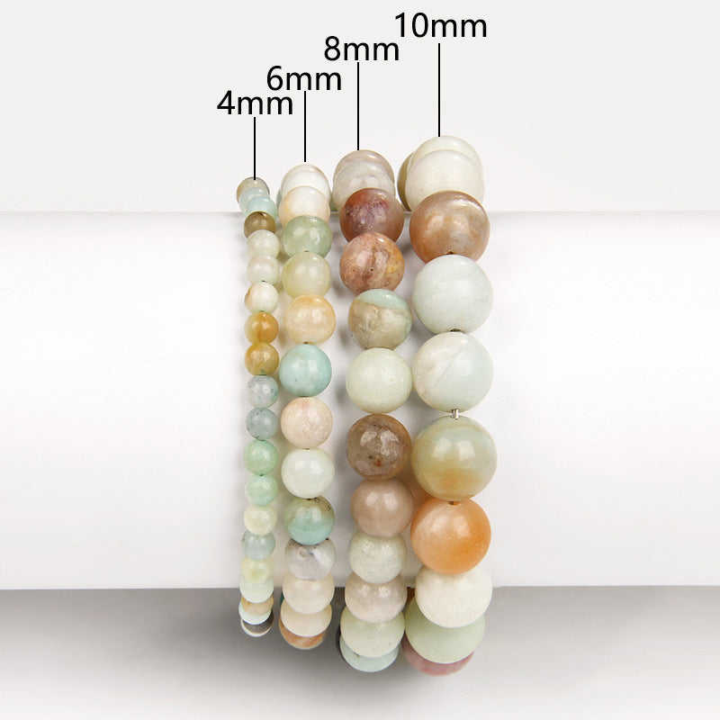 Natural Stone Volcanic Stone Purple Mica Red Agate Crystal Lapis Lazuli Bracelet