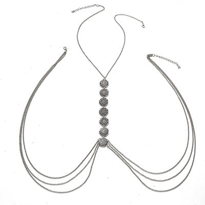 Vintage Carved Body Chain Beach Bikini Ethnic