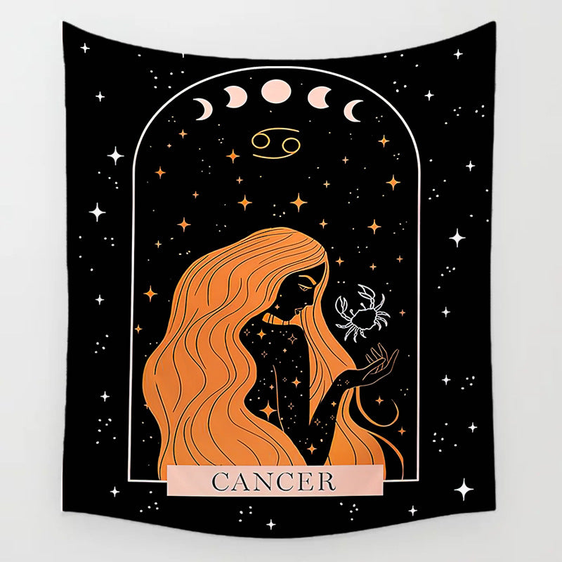 The Background Of The Sun Moon And Stars Decorates The Room Tapestry