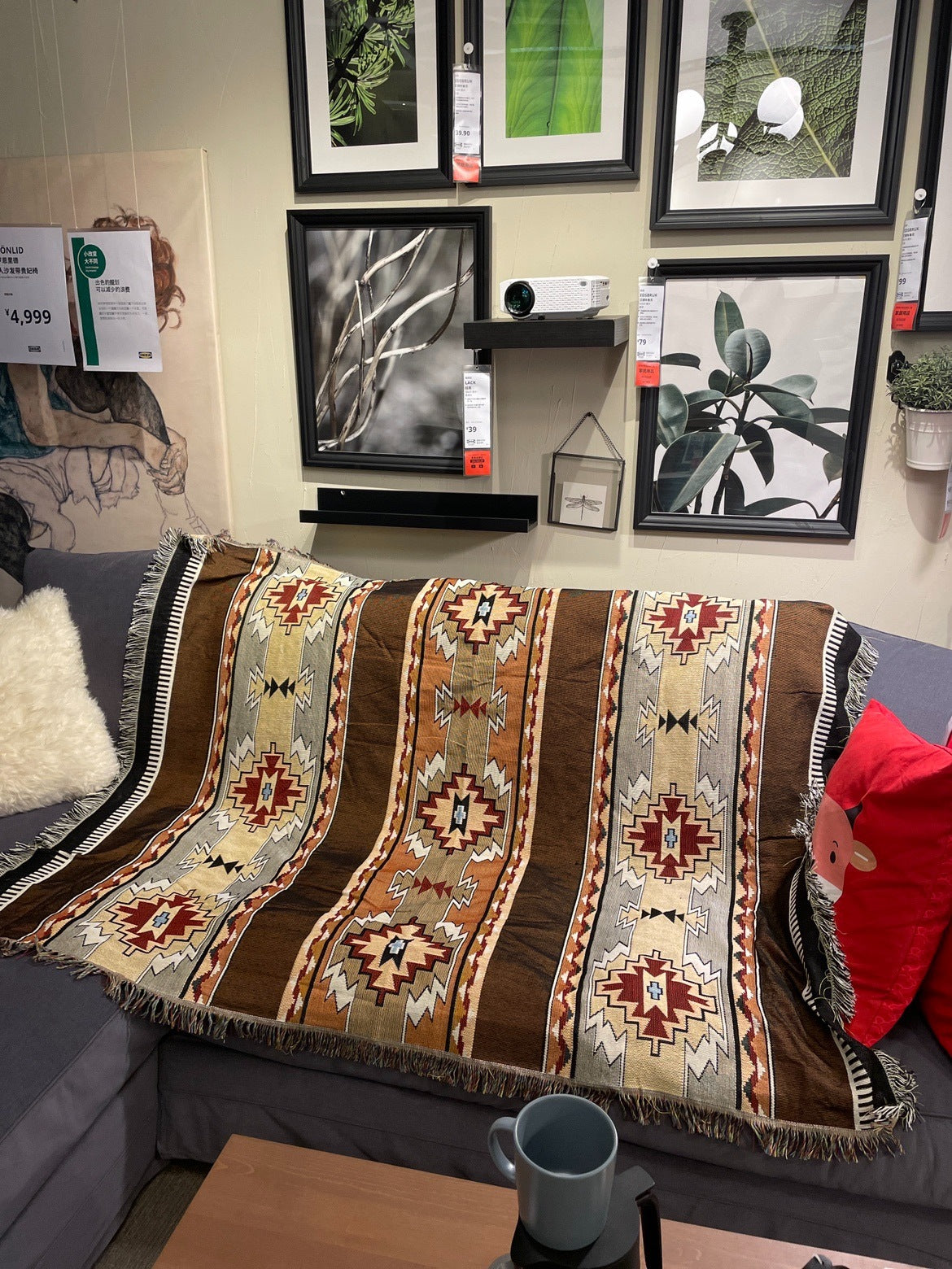 Kashgar Style Bohemian Blanket Ethnic Style Fabric Blanket