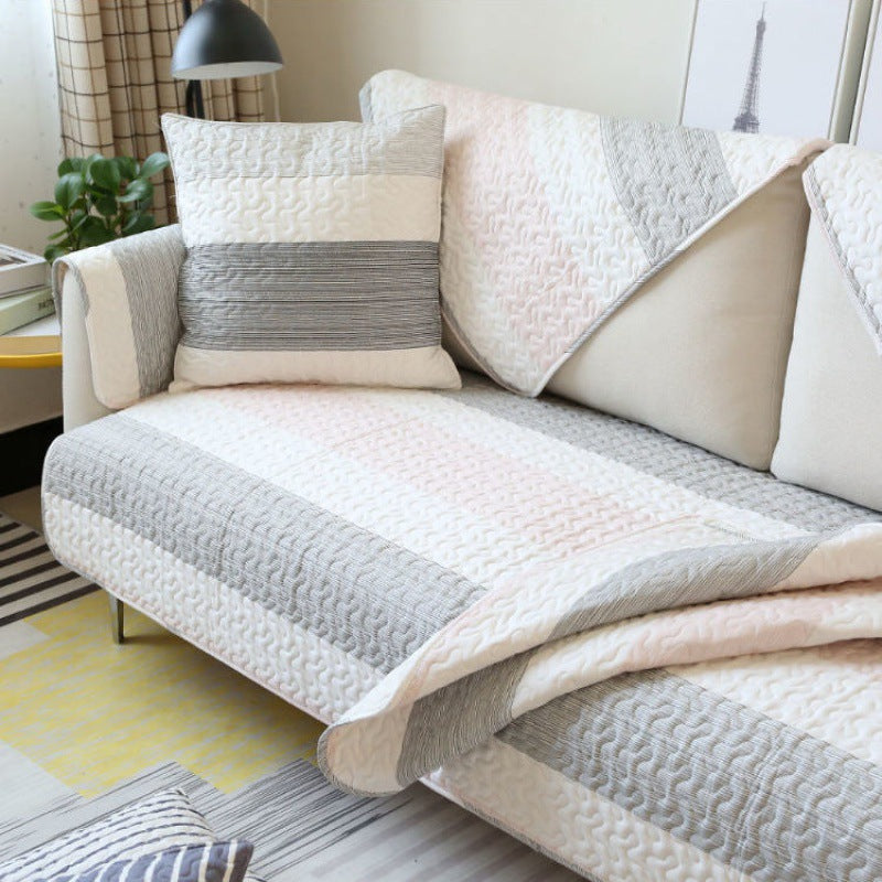 Modern Minimalist Striped Print Back Cover