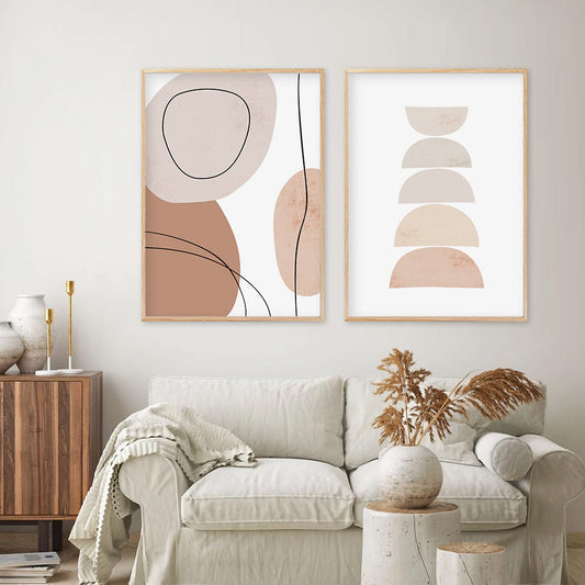 Abstract Geometric Beige Boho Decorative Painting Wish Hot Sale At AliExpress Canvas Core Living Room Decoration