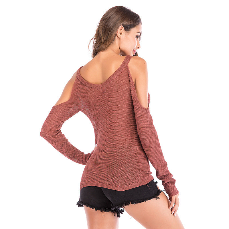Long Sleeve Off Shoulder Shirt