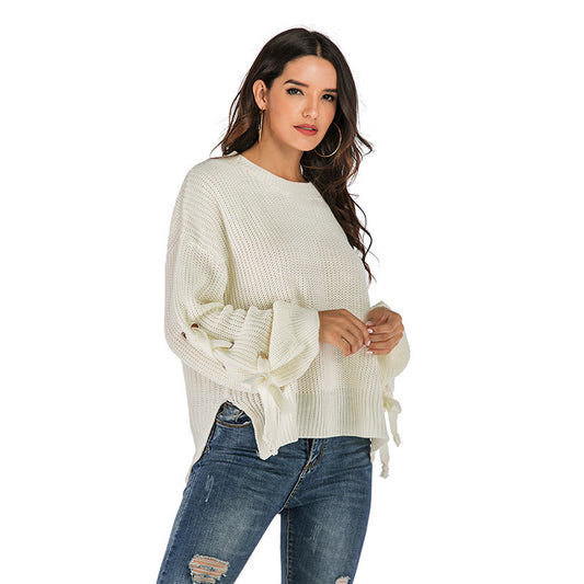 Leisure Round Neck Long Sleeve Pullover Shirt