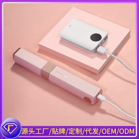 Cross-border straight hair comb curling stick splint portable straight curl dual-purpose curling artifact does not hurt hair inner buckle bangs straight hair stick