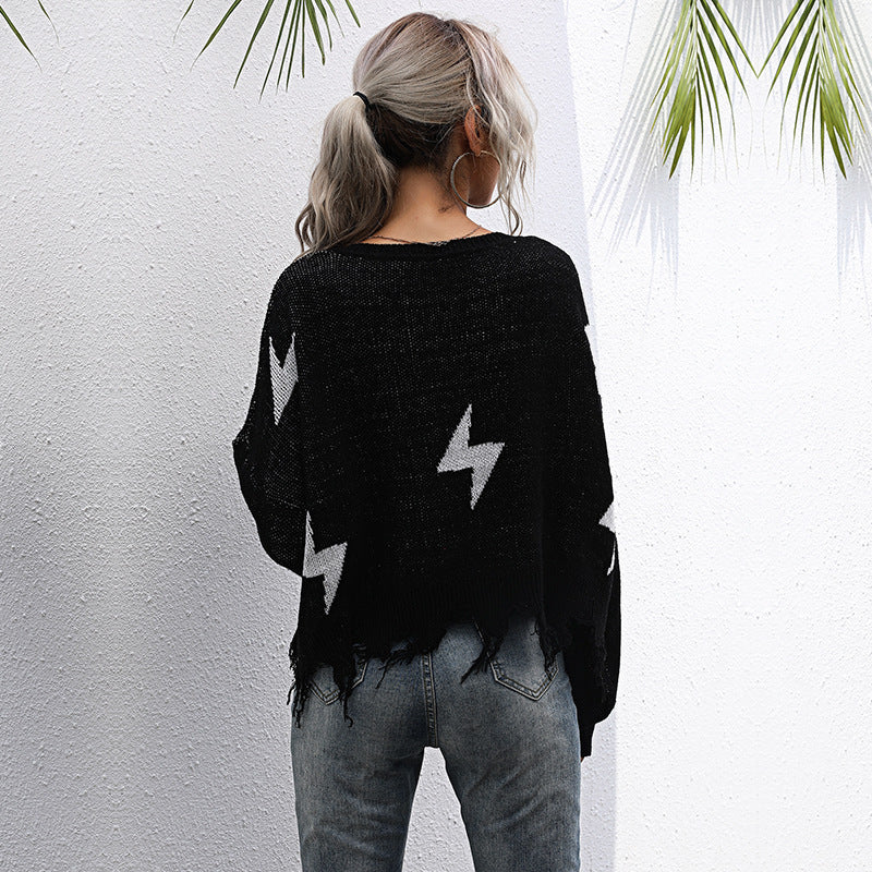 Leisure U Neck Long Sleeve Pullover Shirt