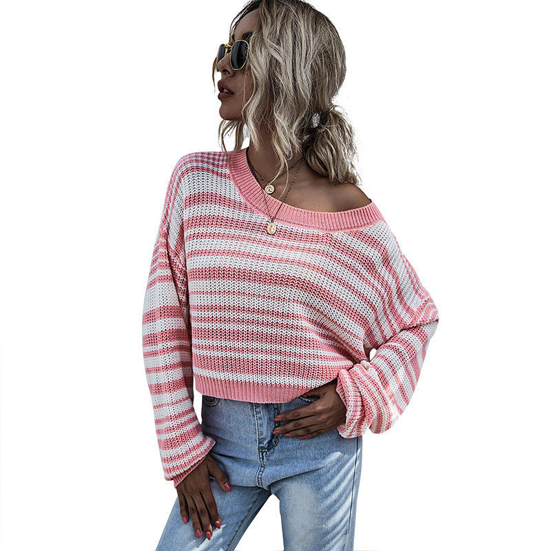 Leisure Round Neck Long Sleeve Pullover Shirt