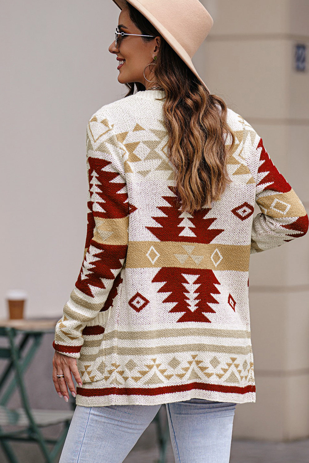 Moraga Pocketed Aztec Cardigan