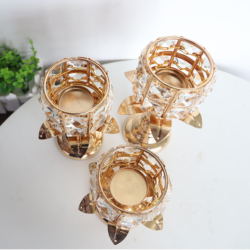 Nordic Crystal Candle Holder Creative Ornaments