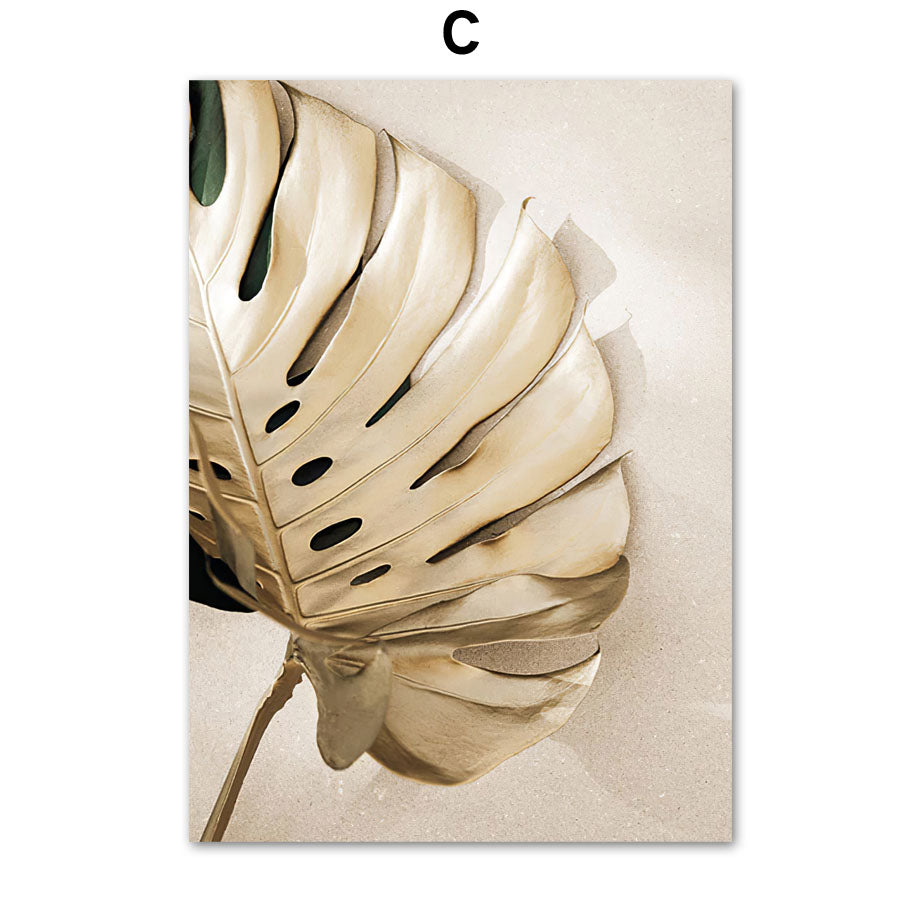 Nordic Tropical Green Plants Posters And