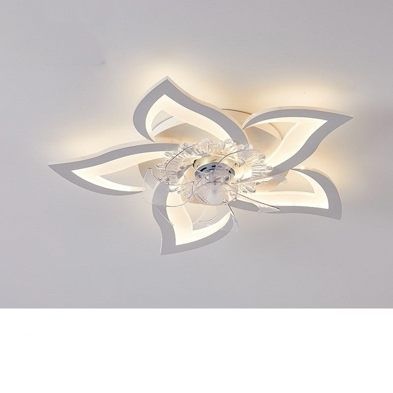 Modern Minimalist Living Room Fan Lamp Nordic Atmosphere
